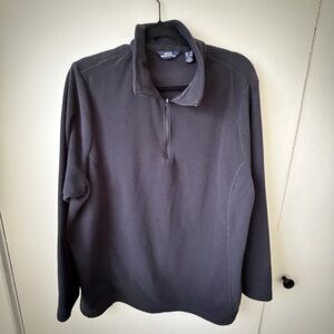 Lands’ End Outfitters 1X Navy Quarter Zip Fleece | PNW Cozy Layer